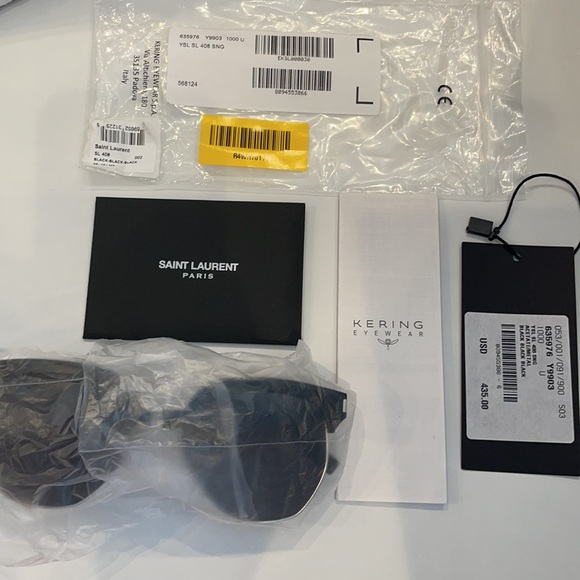 SAINT LAURENT SL 408 Clubmaster-Frame Sunglasses - Picture 10 of 12